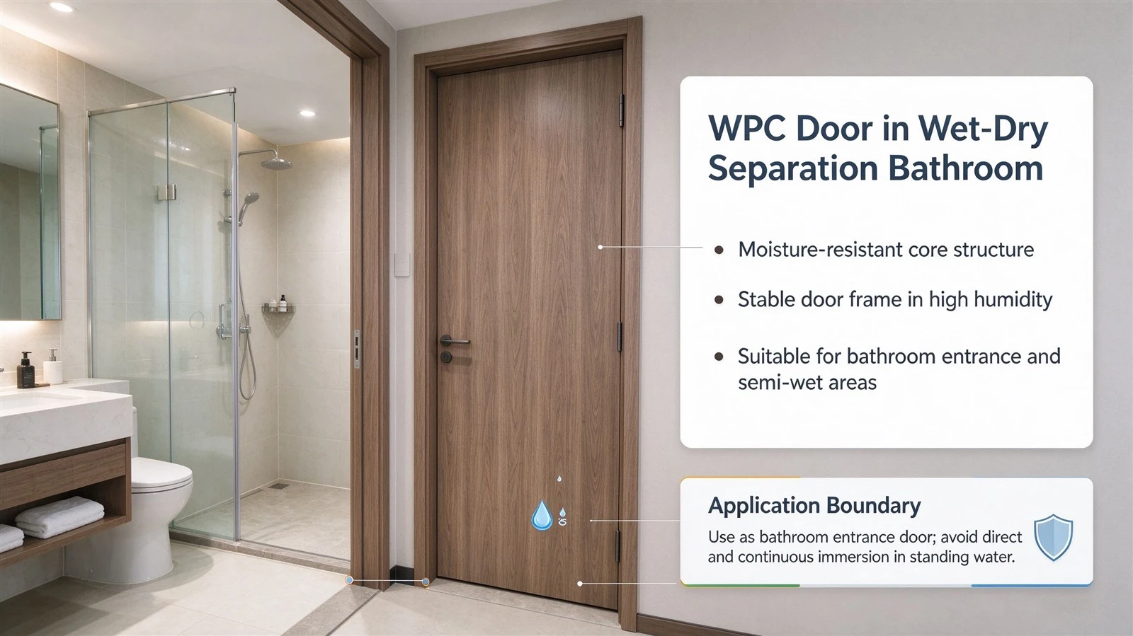 WPC Door in Real Scene WPC Door in Real Scene