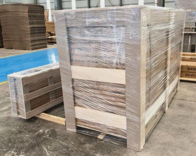 Customized PVC Wood Glass Doors For A Coastal Residence in Cameroon
