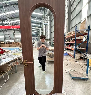 Wood Glass Door With Mirror For US Market