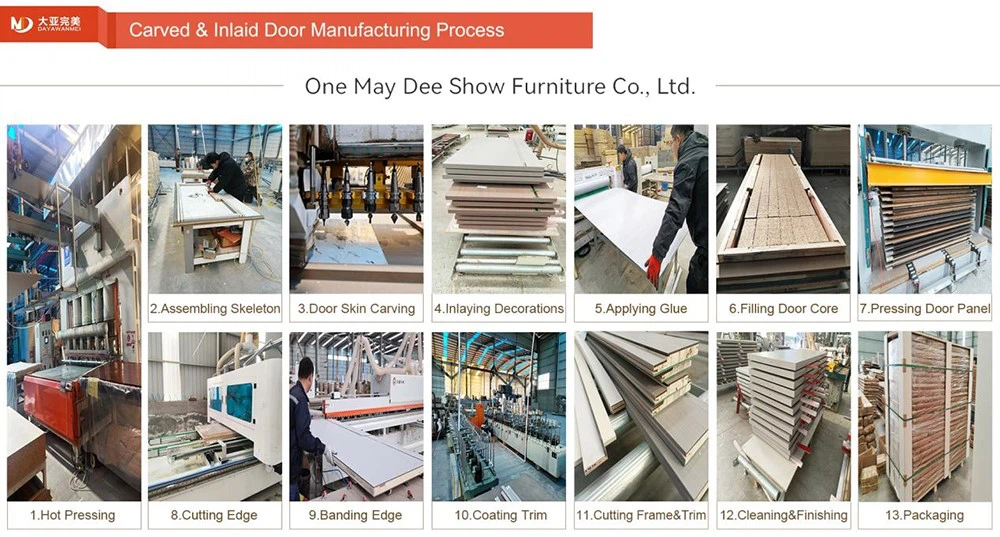 Carved and inlaid door manufacturing process Carved and inlaid door manufacturing process