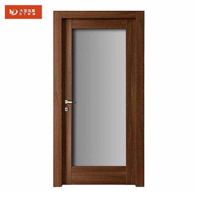 Wooden Frame Glass Door For Bathroom